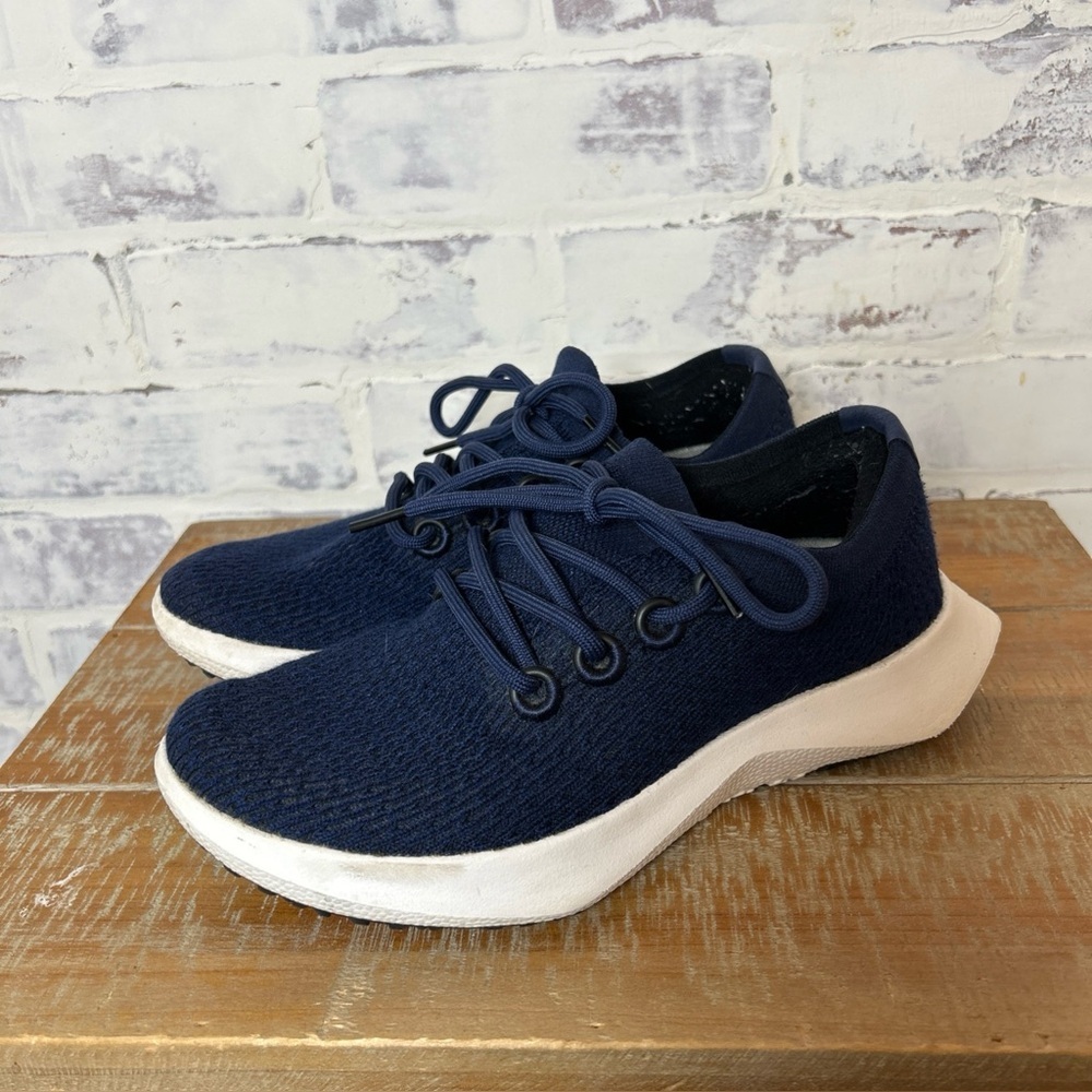 Allbirds Tree Dasher TD2 Women's SZ 7.5 Running Shoes Navy Blue Breathable Knit - Picture 2 of 11